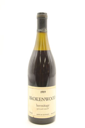 (1) 1989 Brokenwood Graveyard Vineyard Hermitage, Hunter Valley