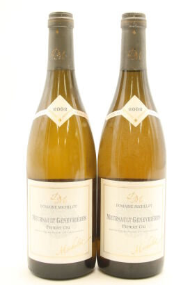 (2) 2002 Domaine Michelot Les Genevrieres, Meursault Premier Cru