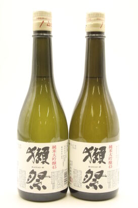 (2) Dassai 45 Junmai Daiginjo Sake, 16%ABV, 720ml