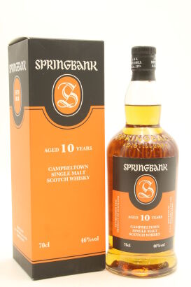 (1) Springbank 10 Year Old Single Malt Scotch Whisky, 46% ABV