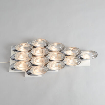A Multi-Tier Light Fitting Designed by Oscar Torlasco for Stilkronen