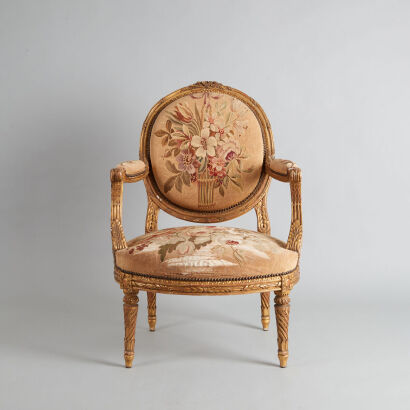 A French XV Fauteuil Chair