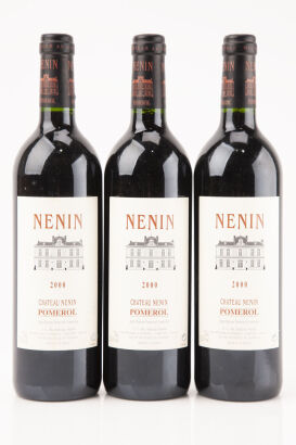 (3) 2000 Chateau Nenin, Pomerol