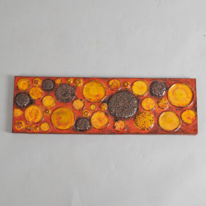 A West German Wall Plaque by Ceramano Decor Urania