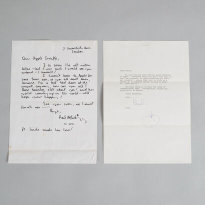 A Rare Pair of Letters from Paul McCartney