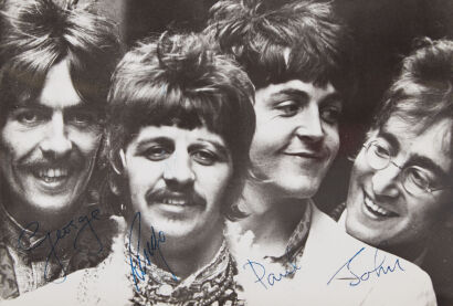 A Signed Fan Photo of the Beatles