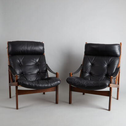 A Pair of Hunter Chairs Made Under License by Backhouse
