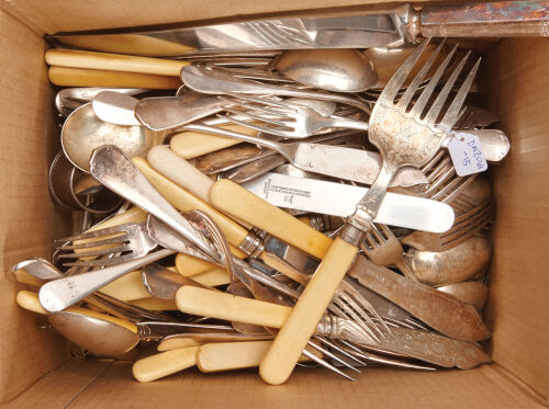 An Assortment of Sterling Silver Cutlery, Plated Cutlery, EPNS and others