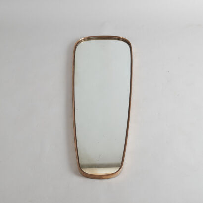 A Mid-Century Bronze Mirror