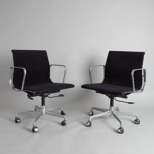 A Pair of Eames EA108 Chairs by ICF of Italy