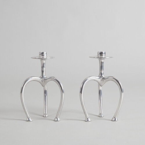 A Pair of Stephane Rondel Candlesticks