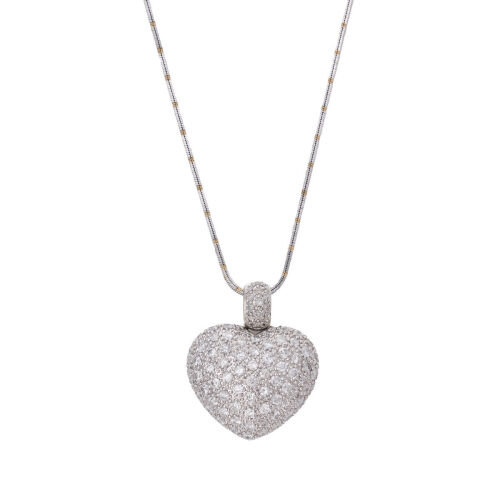 14ct Diamond Heart Pendant