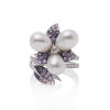 18ct Autore Pearl and Sapphire Ring