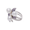 18ct Autore Pearl and Sapphire Ring - 2