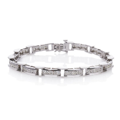 14ct Modern Diamond Bracelet