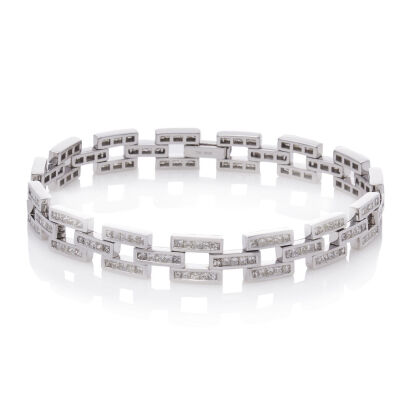 18ct Modern Diamond Bracelet