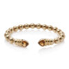 18ct Heart Citrine Open Bangle