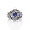 18ct Diamond and Sapphire Ring