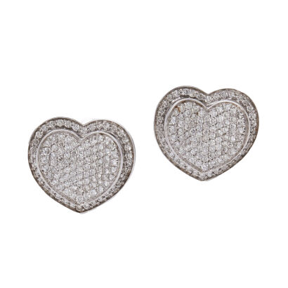 18ct Pasquale Bruni Diamond Heart Earrings