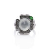 18ct Jade and Diamond Ring