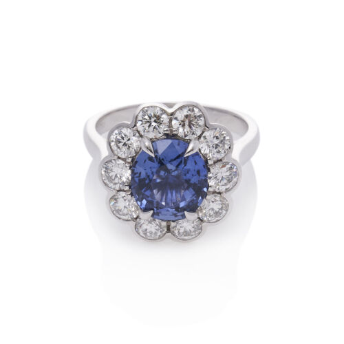 18ct Sapphire and Diamond Ring