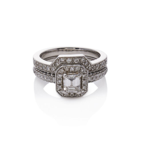 Platinum Diamond Cluster Ring