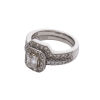 Platinum Diamond Cluster Ring - 3