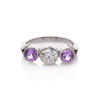 18ct Pink Sapphire and Diamond Ring