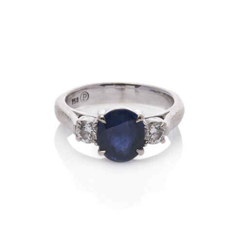 18ct Sapphire and Diamond Ring