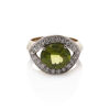 18ct Peridot and Diamond Ring