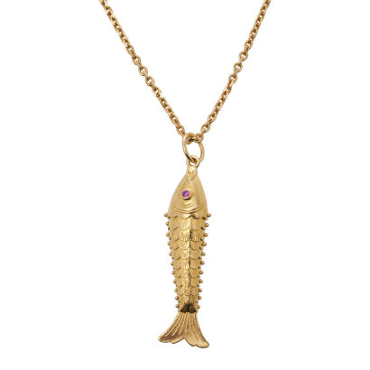 22ct Gold Fish with Chain