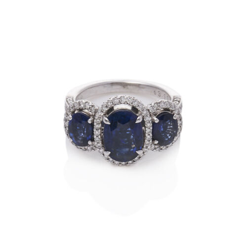 18ct Sapphire and Diamond Ring