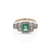 18ct Estate Emerald and Diamond Ring