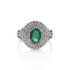 18ct Emerald and Diamond Ring