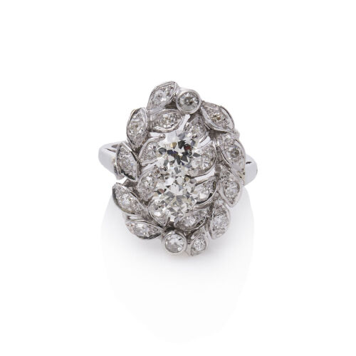 Platinum Vintage Diamond Ring