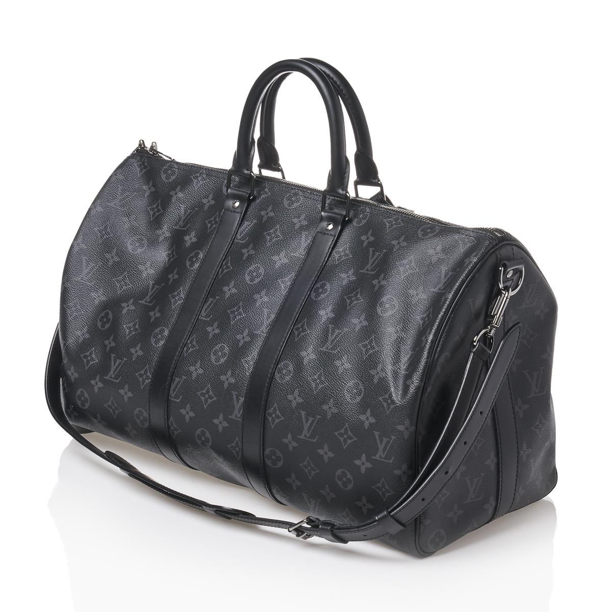 Louis Vuitton Monogram Eclipse Keepall Bandoulière 45 Bag - Price ...