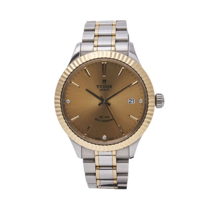 Tudor Style 38mm Steel and Gold Wristwatch