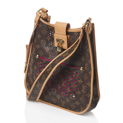 Louis Vuitton Fuchsia Monogram Perforated Musette Bag