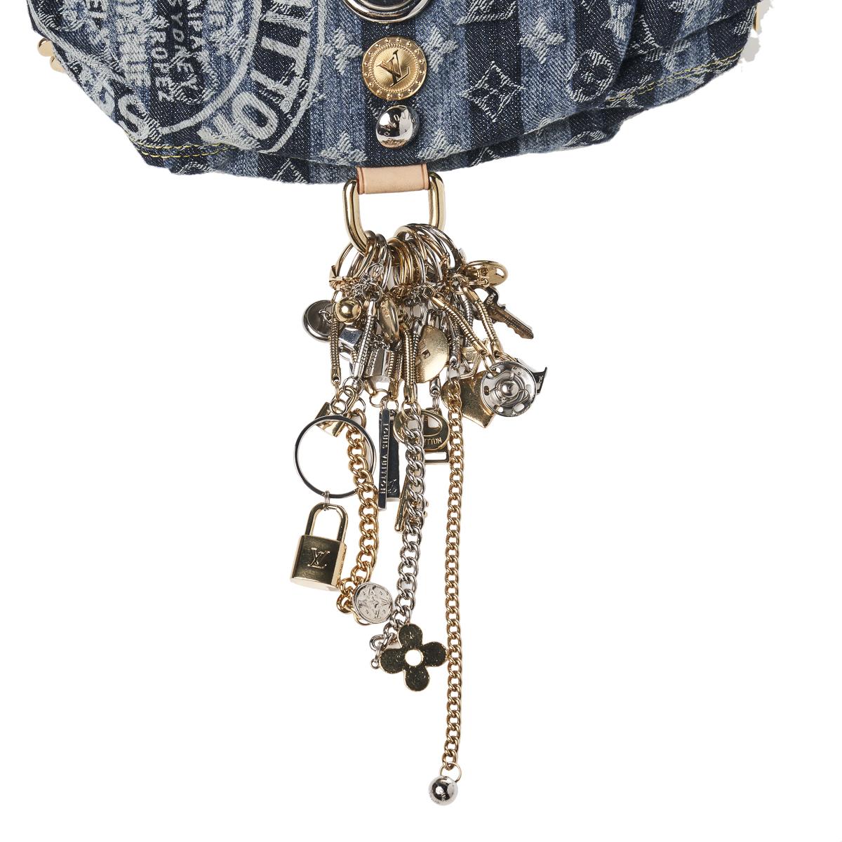 Louis Vuitton Blue Monogram Raye Denim Judy Blame Mini Pleaty And Mini Pouch  Gold And Silver Hardware, 2008 Available For Immediate Sale At Sotheby's