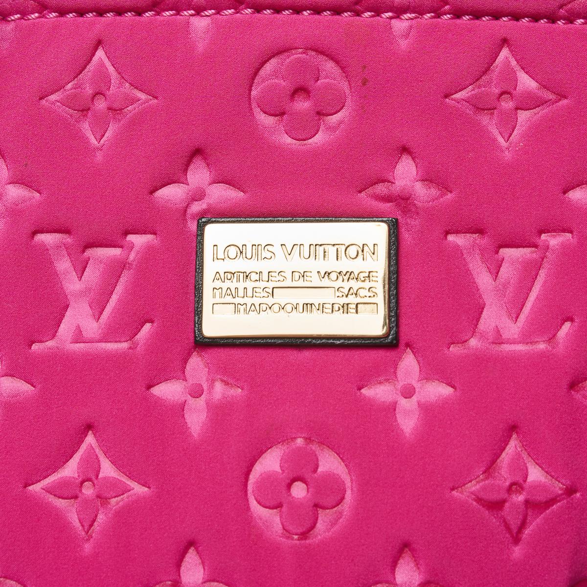 Louis Vuitton Limited Edition Fuchsia Monogram Neoprene Scuba MM