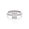 Platinum Emerald cut Diamond Ring