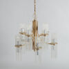 A Gaetano Sciolari Glass Rod Chandelier