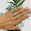 18ct Art Deco Diamond and Pearl Ring - 3