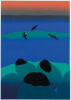 MICHEAL SMITHER Three Dark Gulls, Three Dark Rocks