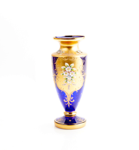 A Blue Painted Venetian Vase