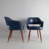 A Pair of 1960s New Zealand Vinyl Armchairs - 2