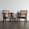 A Pair of Pierre Jeanneret King Office Chairs