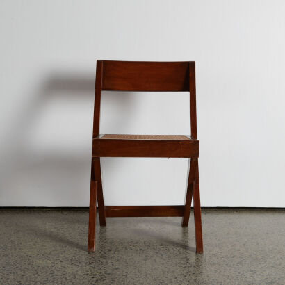 An Original Pierre Jeanneret Library Chair