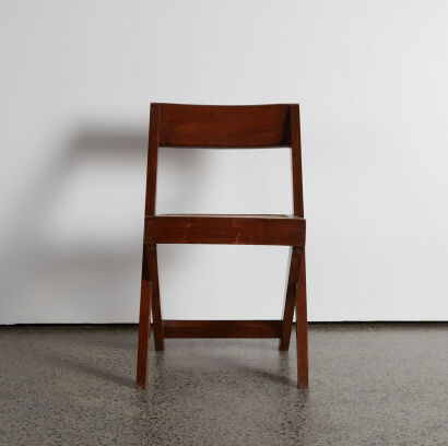 An Original Pierre Jeanneret Library Chair