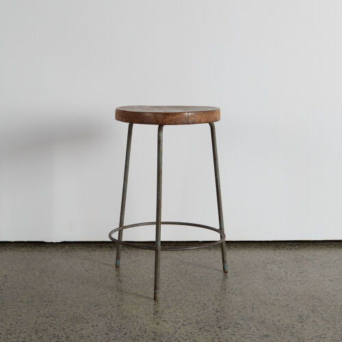 An Original Pierre Jeanneret Tripod Stool